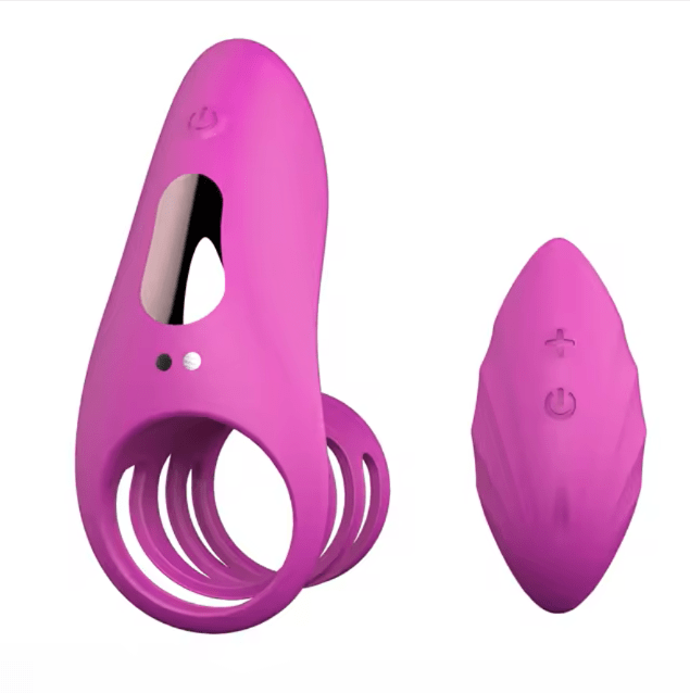 Belle Exotics His Toy LET'S EXPLORE- REMOTE CONTROLLED VIBRATING COCK RING -BLACK