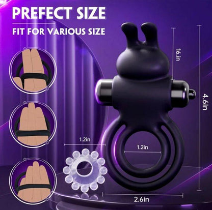 Belle Exotics His Toy EROTIC- 10 SPEEDS VIBRATING COCK RING