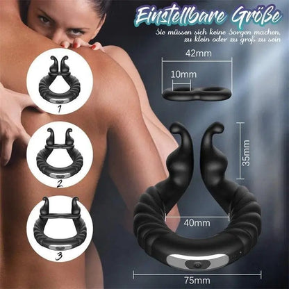 Belle Exotics MALE TOYS PUT A RING ON IT - RECHARGEABLE VIBRATING COCK RING - BLACK- TRINIDAD AND TOBAGO- Confidence and Passion with Belle Exotics Male Enhancers Collection - Unleash Desire in Trinidad and Tobago, Jamaica, Barbados, Guyana, Bahamas, USA, and Canada