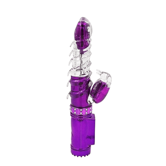 Belle Exotics Rabbits WET DREAMS ROTATING HEAD RABBIT - PURPLE