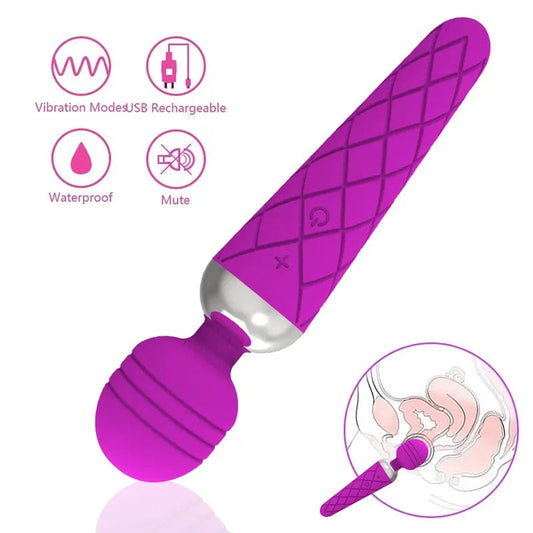 DAMN JUICY VIBRATING WAND PINK - BELLE EXOTICS-Indulge in Serene Bliss with Belle Exotics Massager Collection - Relaxation and Renewal in Trinidad and Tobago, Jamaica, Barbados, Guyana, Bahamas, USA, and Canada