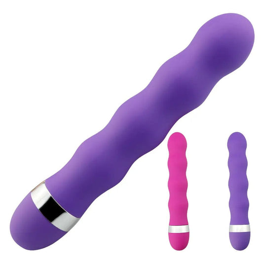 Belle Exotics VIBRATORS GIRLS WAY VIBRATING DILDO LARGE - PURPLE