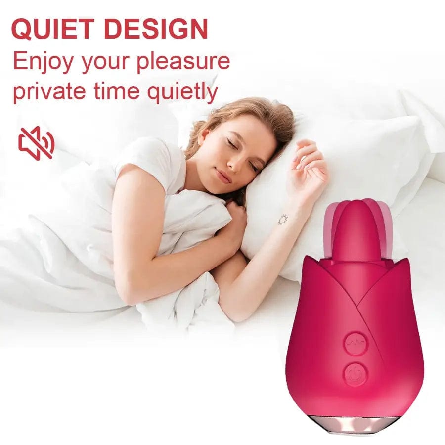 Her Satisfaction Set- Licking Rose + Chrome Anal Plug