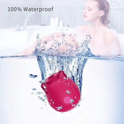 SCARLET - SUCKING ROSE TOY VIBRATOR - RED - BELLE EXOTICS-TRINIDAD AND TOBAGO-Discover Pleasure and Style with Belle Exotics Vibrator Collection - Empowering Intimacy in Trinidad and Tobago, Jamaica, Barbados, Guyana, Bahamas, USA, and Canada