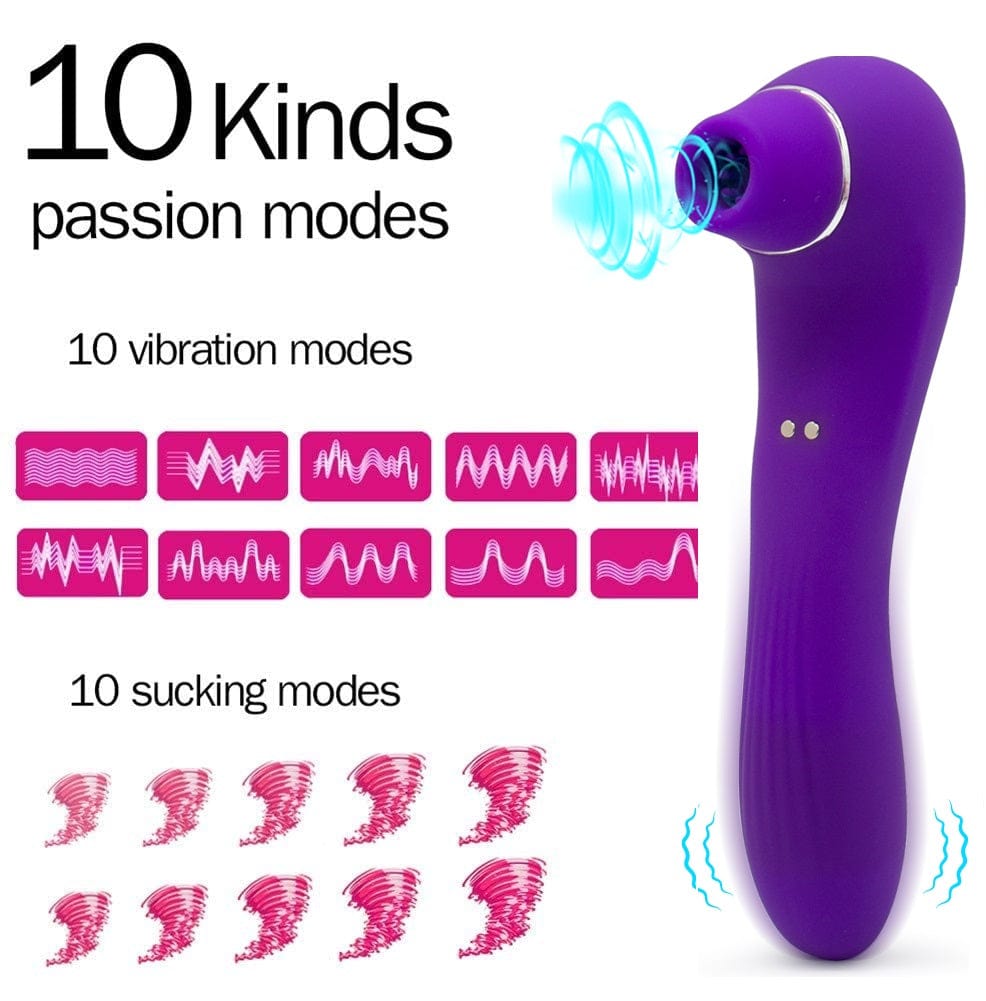 Belle Exotics VIBRATORS TO THE MOON SUCKING VIBRATOR - PINK