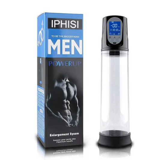 His Time- Rechargeable Automatic Penis Pump- Blue