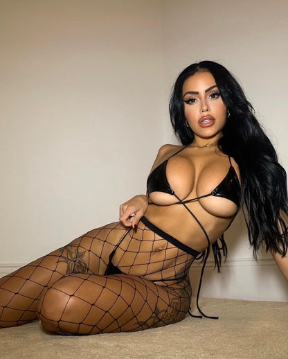 Call Me Baby- Fishnet Stockings- Black (One Size). Mi Amore lingerie stockings adding a touch of allure to your ensemble. Elevate your style with the best lingerie stockings in Trinidad and Tobago.
Mi Amore House of Styles