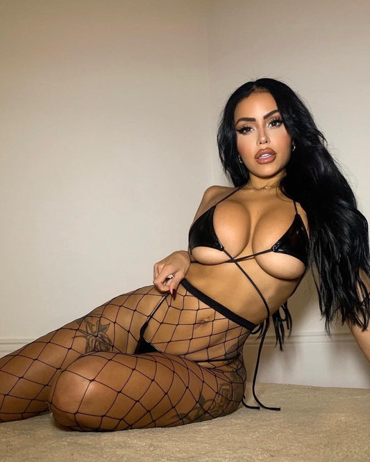 Call Me Baby- Fishnet Stockings- Black (One Size)