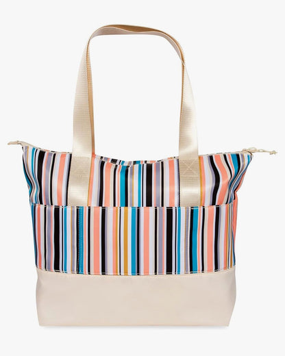 Mi Amore House of Styles| NYLA- LARGE STRIPED TOTE BAG- MULTI-COLOR