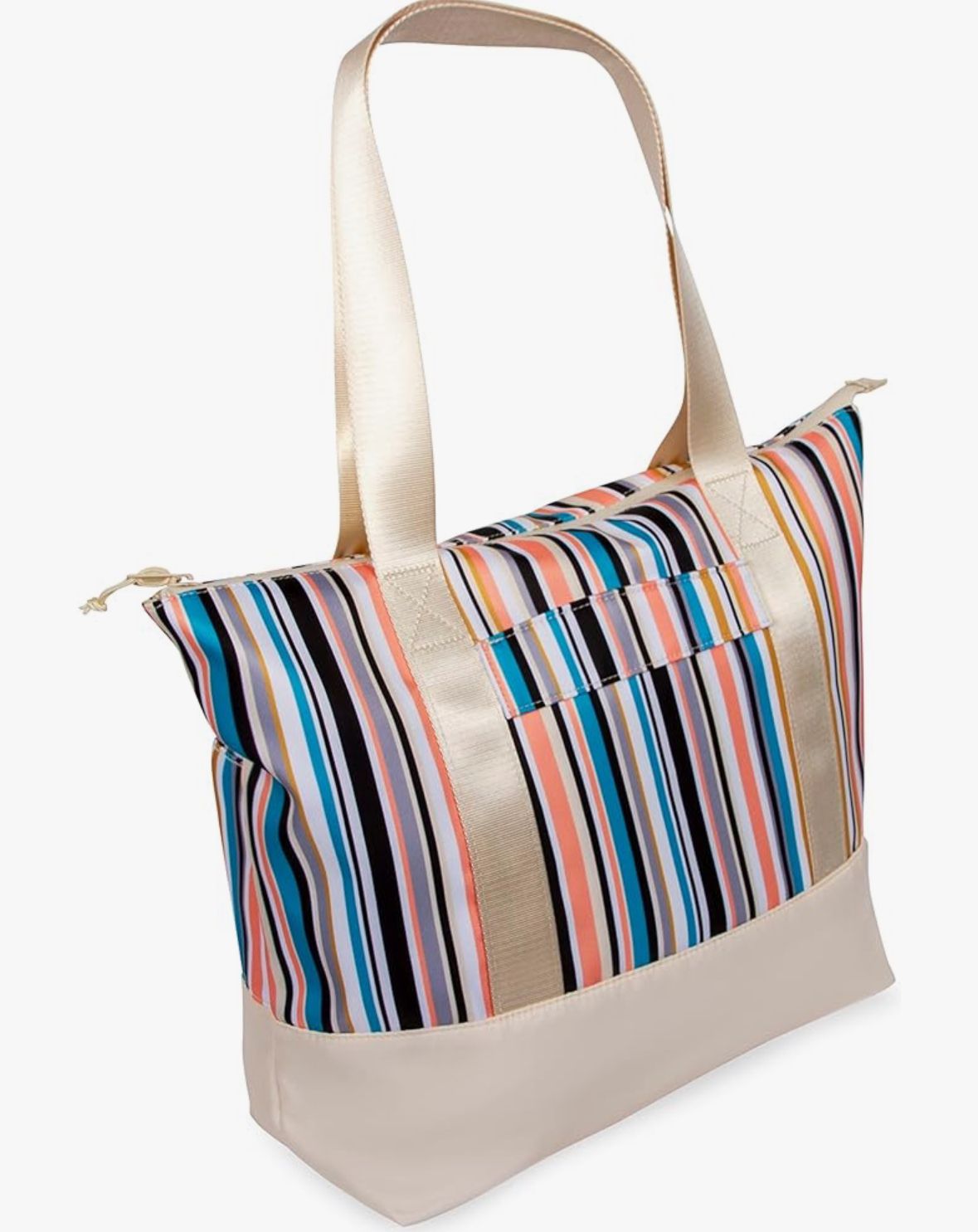 Mi Amore House of Styles| NYLA- LARGE STRIPED TOTE BAG- MULTI-COLOR