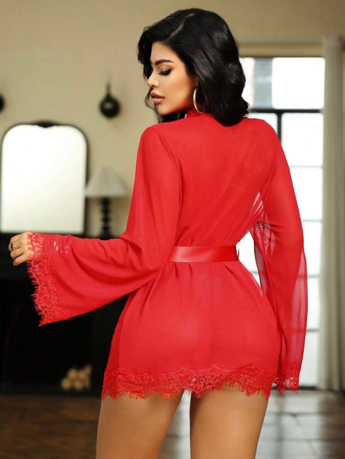 Tenderly- Lace Robe Set