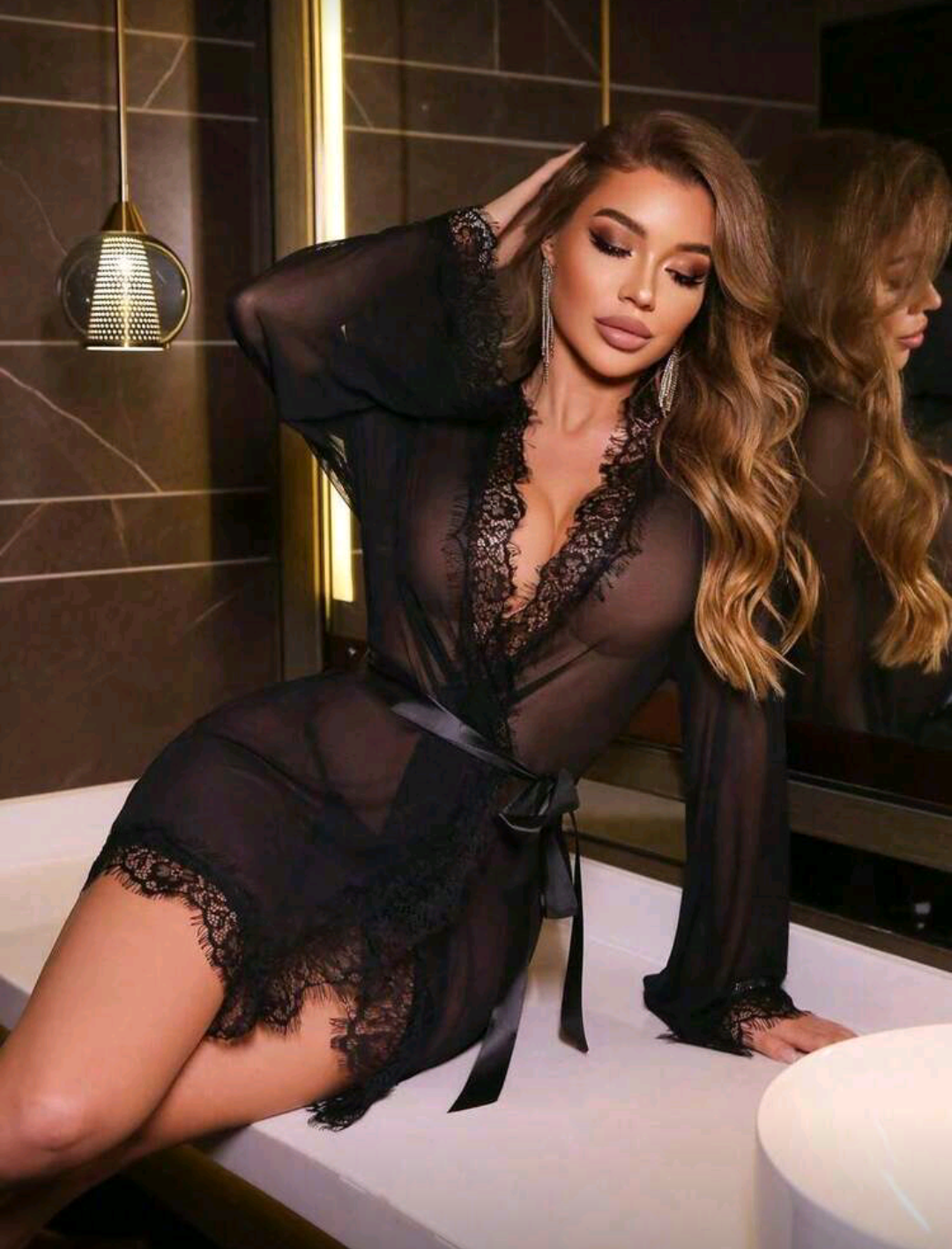 Sweetheart- 3 Piece Lace Robe Set- Black. Unwind in style with Mi Amore’s comfortable and elegant lingerie robes. Perfect for relaxation and glamour in Trinidad and Tobago
Mi Amore House of Styles