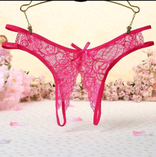 After Hours- Lace Crotchless Panties- Pink (One size). Shop Mi Amore’s luxurious lingerie teddies. Perfect for intimate wear and special occasions, delivered across Trinidad and Tobago
Mi Amore House of Styles