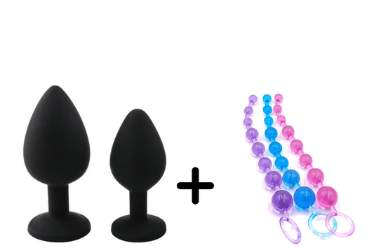PURE BLISS ANAL PLUG + BEAD BUNDLE (SMALL) - Belle Exotics  Redefining Intimacy in Trinidad and Tobago. Shop Belle Exotics Trinidad and Tobago at our Valsayn North and Marabella locations.
