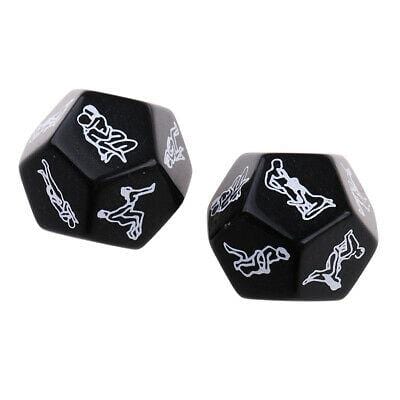 FUN TIME-WHITE SEX POSITION DICE PAIR - WHITE - BELLE EXOTICS