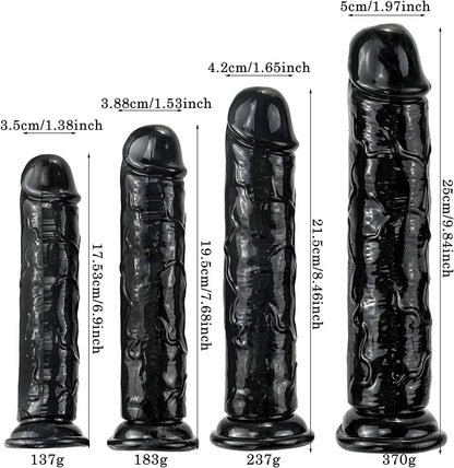 Belle Exotics DILDO DAMN ZADDY- DILDO (SMALL) - BLACK