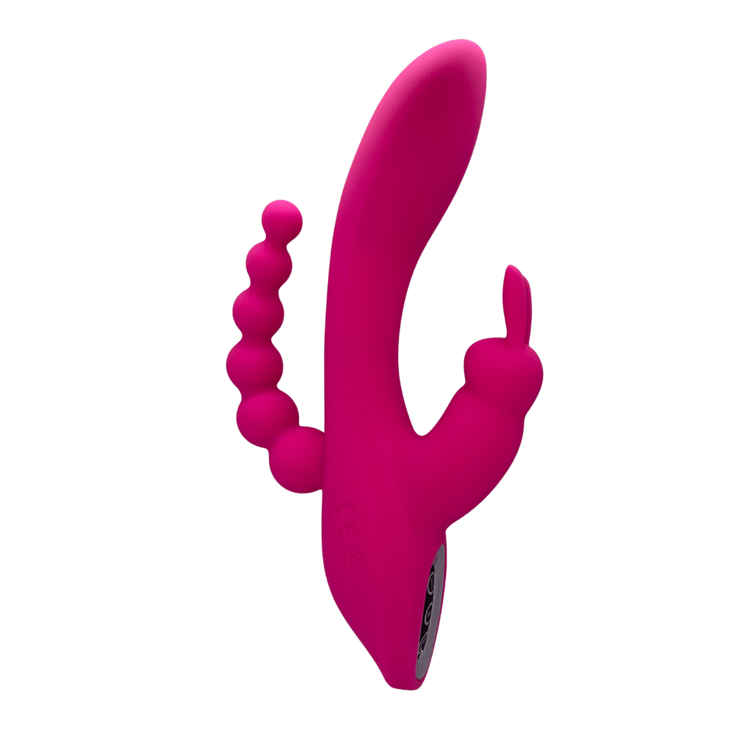 Belle Exotics Rabbits TRIPLE ACTION- ANAL, CLIT & G-SPOT STIMULATING RABBIT- PINK-TRINIDAD AND TOBAGO-Discover Pleasure and Style with Belle Exotics Vibrator Collection - Empowering Intimacy in Trinidad and Tobago, Jamaica, Barbados, Guyana, Bahamas, USA, and Canada