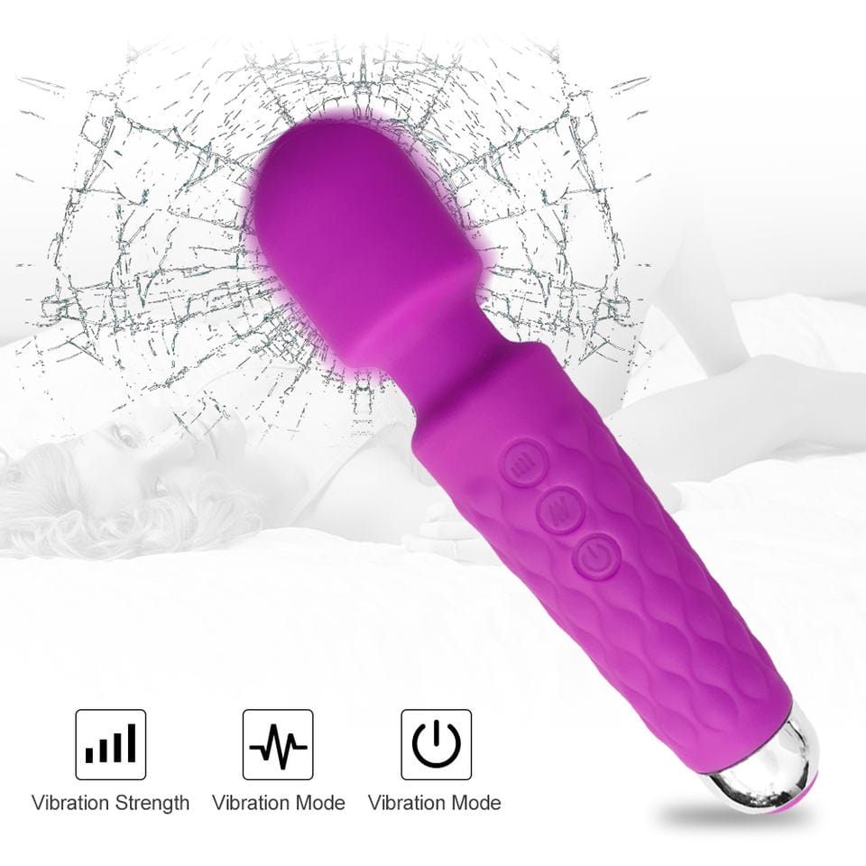 Belle Exotics VIBRATORS EXTRA JUICY 24 SPEED VIBRATING WAND - PURPLE-TRINIDAD AND TOBAGO-Discover Pleasure and Style with Belle Exotics Vibrator Collection - Empowering Intimacy in Trinidad and Tobago, Jamaica, Barbados, Guyana, Bahamas, USA, and Canada