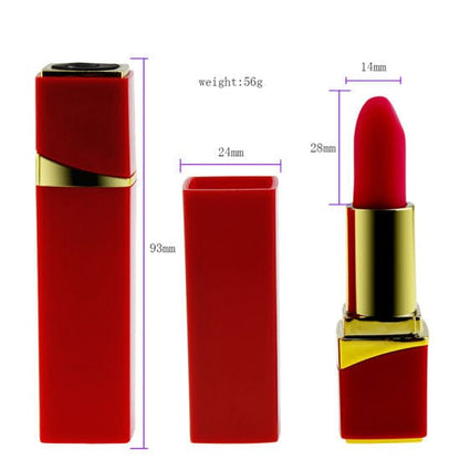 LITTLE SECRET 10 SPEED LIPSTICK VIBRATOR- RED BELLE EXOTICS-TRINIDAD AND TOBAGO-Discover Pleasure and Style with Belle Exotics Vibrator Collection - Empowering Intimacy in Trinidad and Tobago, Jamaica, Barbados, Guyana, Bahamas, USA, and Canada