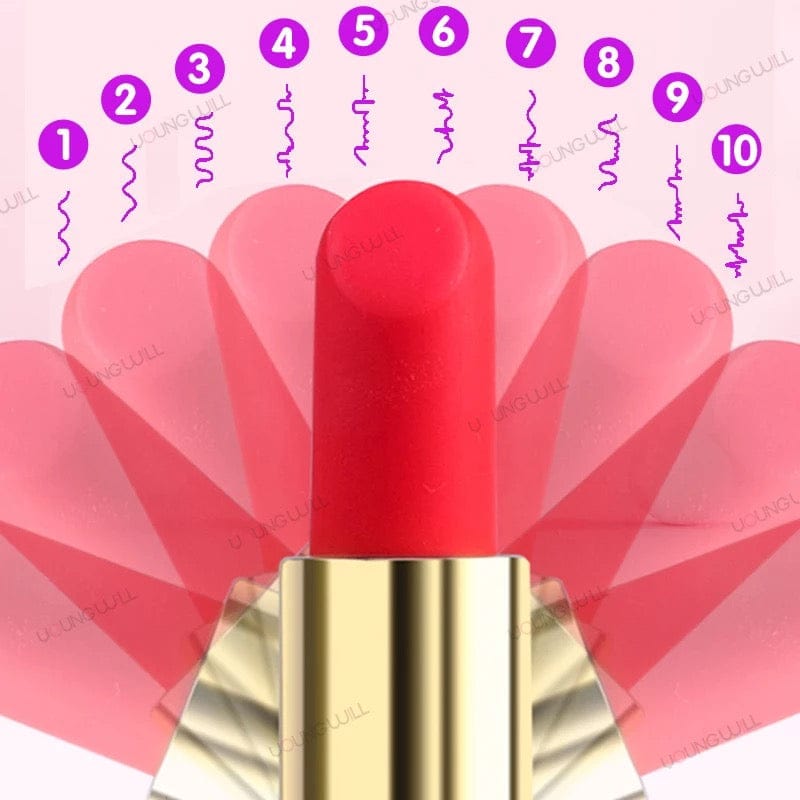 LITTLE SECRET 10 SPEED LIPSTICK VIBRATOR- RED BELLE EXOTICS-TRINIDAD AND TOBAGO-Discover Pleasure and Style with Belle Exotics Vibrator Collection - Empowering Intimacy in Trinidad and Tobago, Jamaica, Barbados, Guyana, Bahamas, USA, and Canada