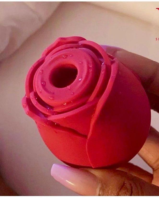 SCARLET SUCKING ROSE TOY VIBRATOR - RED - BELLE EXOTICS-TRINIDAD AND TOBAGO-Discover Pleasure and Style with Belle Exotics Vibrator Collection - Empowering Intimacy in Trinidad and Tobago, Jamaica, Barbados, Guyana, Bahamas, USA, and Canada