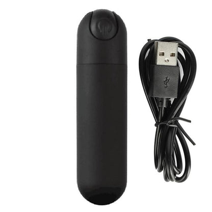 BAD ENOUGH RECHARGEABLE & REMOTE CONTROL VIBRATOR- BLACK- BELLE EXOTICS-"Discover Pleasure and Style with Belle Exotics Vibrator Collection - Empowering Intimacy in Trinidad and Tobago, Jamaica, Barbados, Guyana, Bahamas, USA, and Canada"